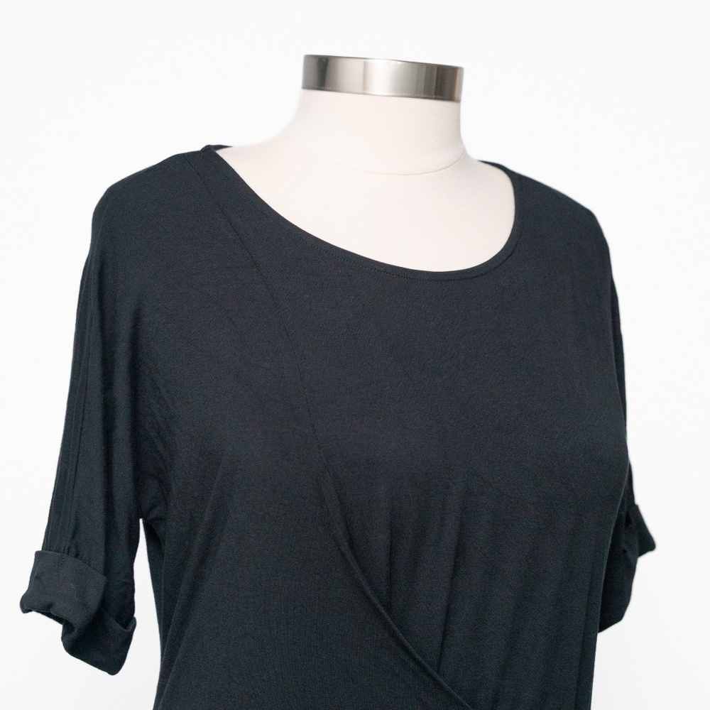 Nic + Zoe Knit Tie Dress‎ Black Onyx Medium - Picture 12 of 12